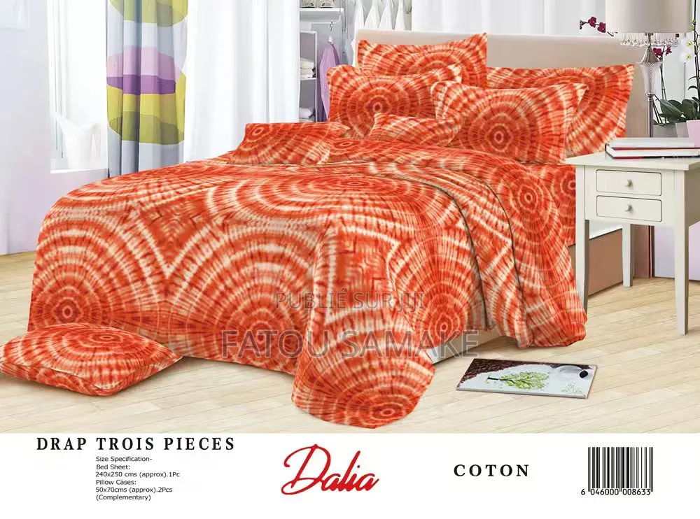 Draps Dalia 3 Pièces De Très Bonne Qualité
