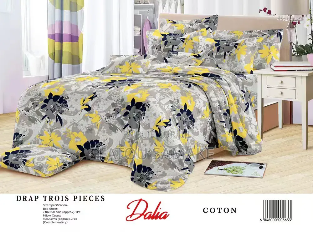 Draps Dalia 3 Pièces De Très Bonne Qualité