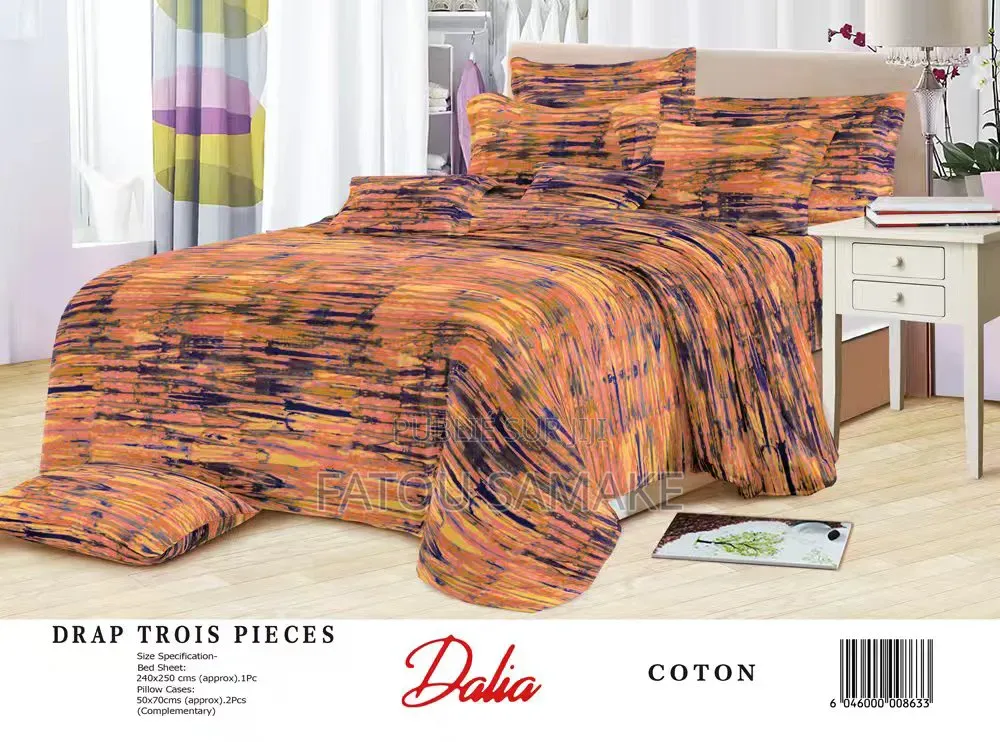 Draps Dalia 3 Pièces De Très Bonne Qualité