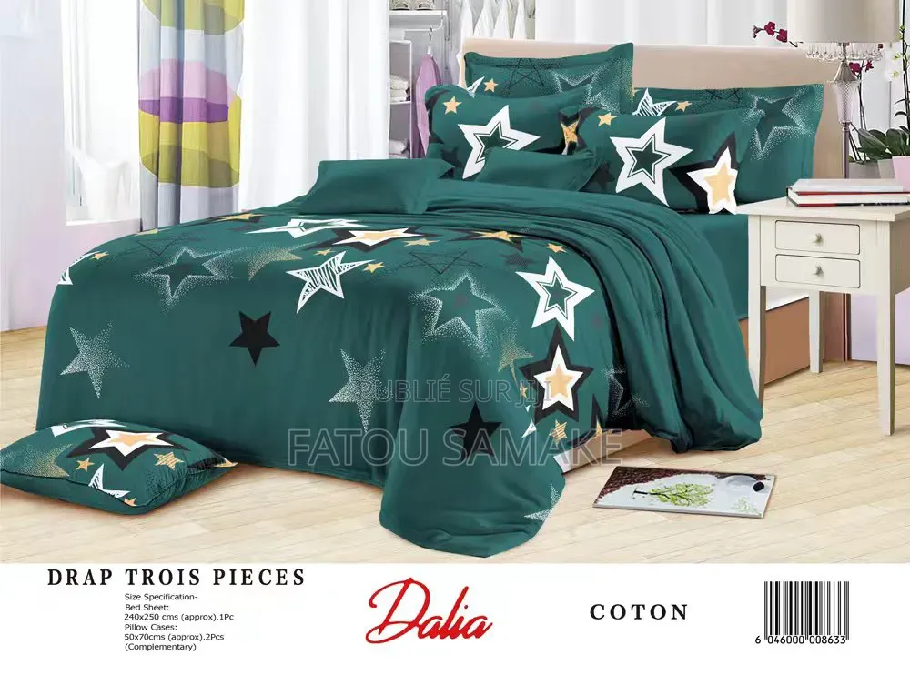 Draps Dalia 3 Pièces De Très Bonne Qualité