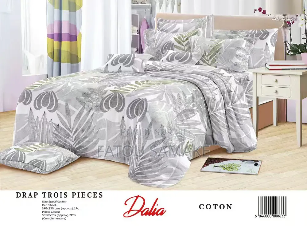 Draps Dalia 3 Pièces De Très Bonne Qualité