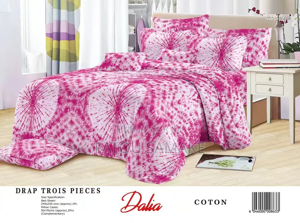 Draps Dalia 3 Pièces De Très Bonne Qualité