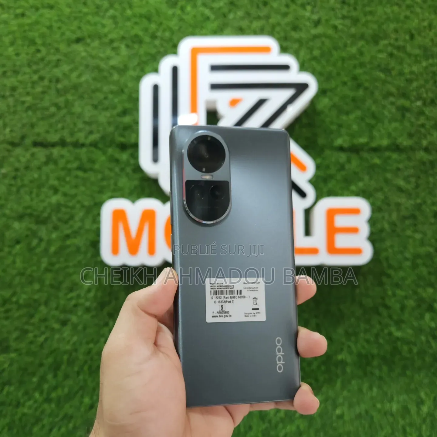 Nouveau Oppo Reno 10 5G 256 GB Noir