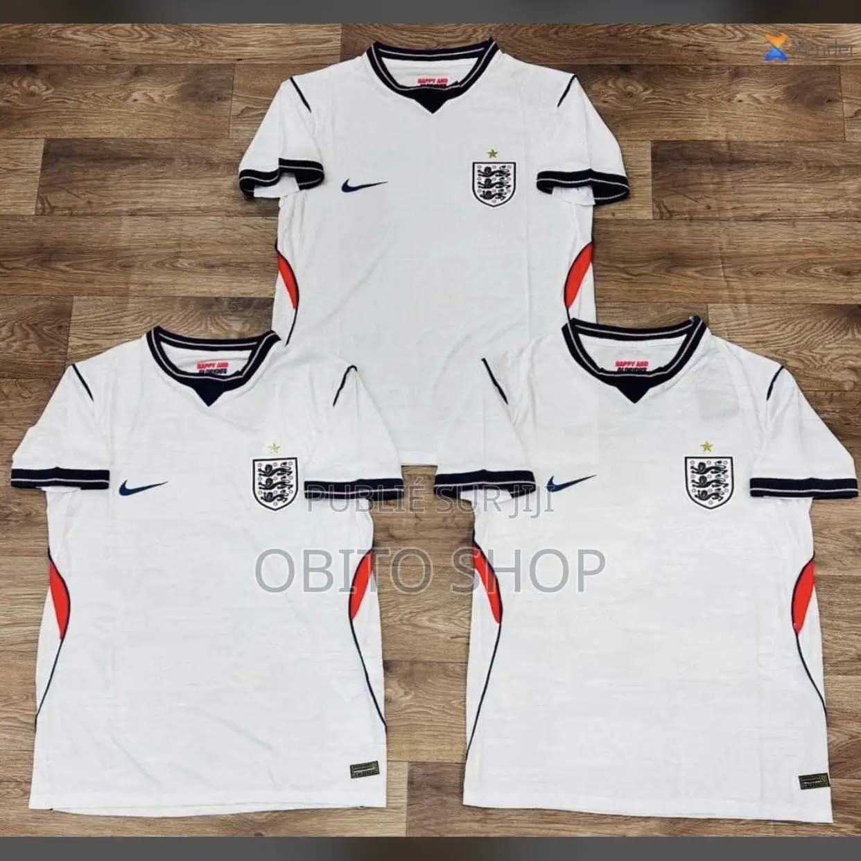 Maillot Équipe National Anglais