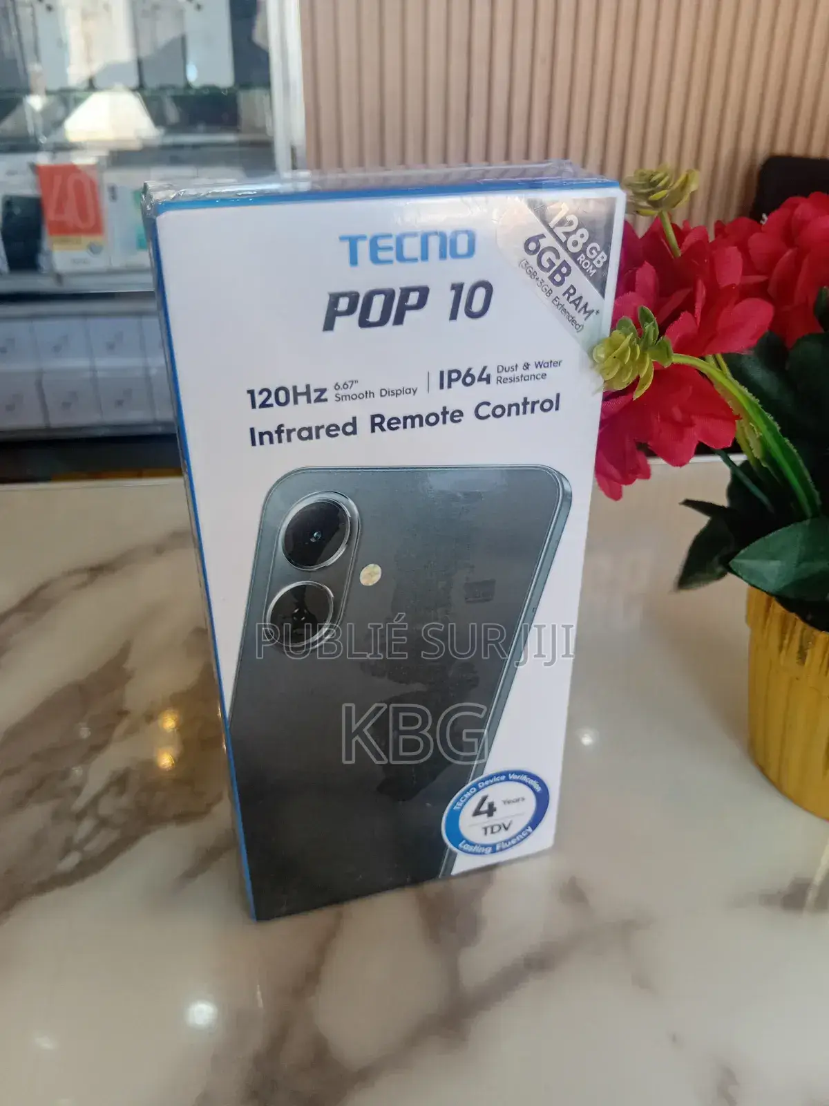 Nouveau Tecno Pop 10 128 GB Noir