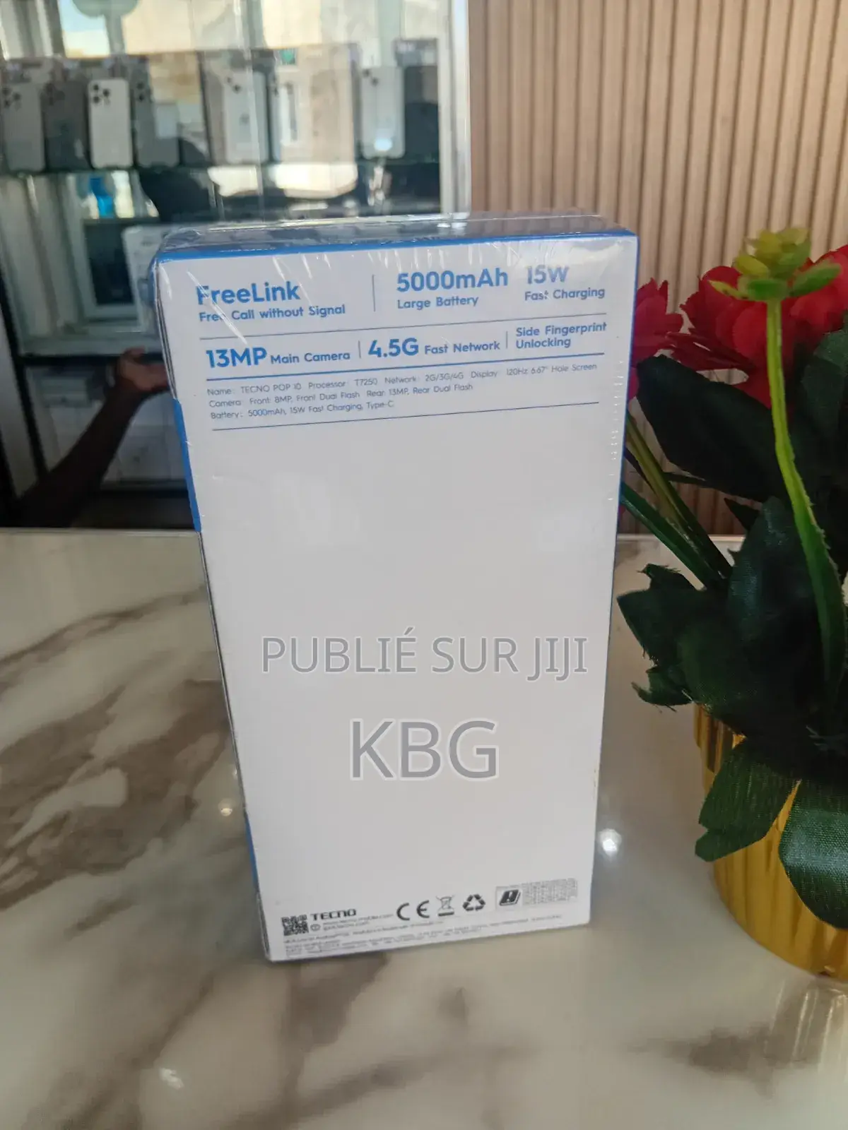 Nouveau Tecno Pop 10 128 GB Noir