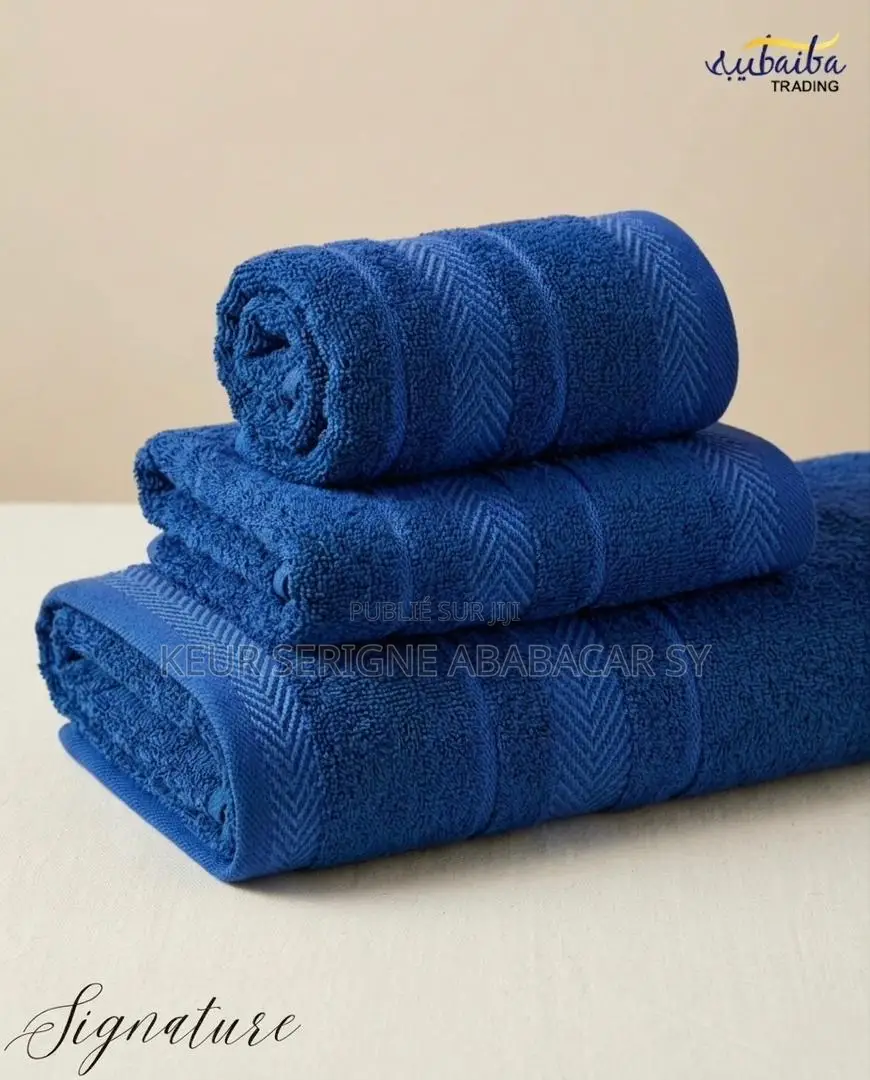 Serviette 3 Pièces Qualité Original Coton