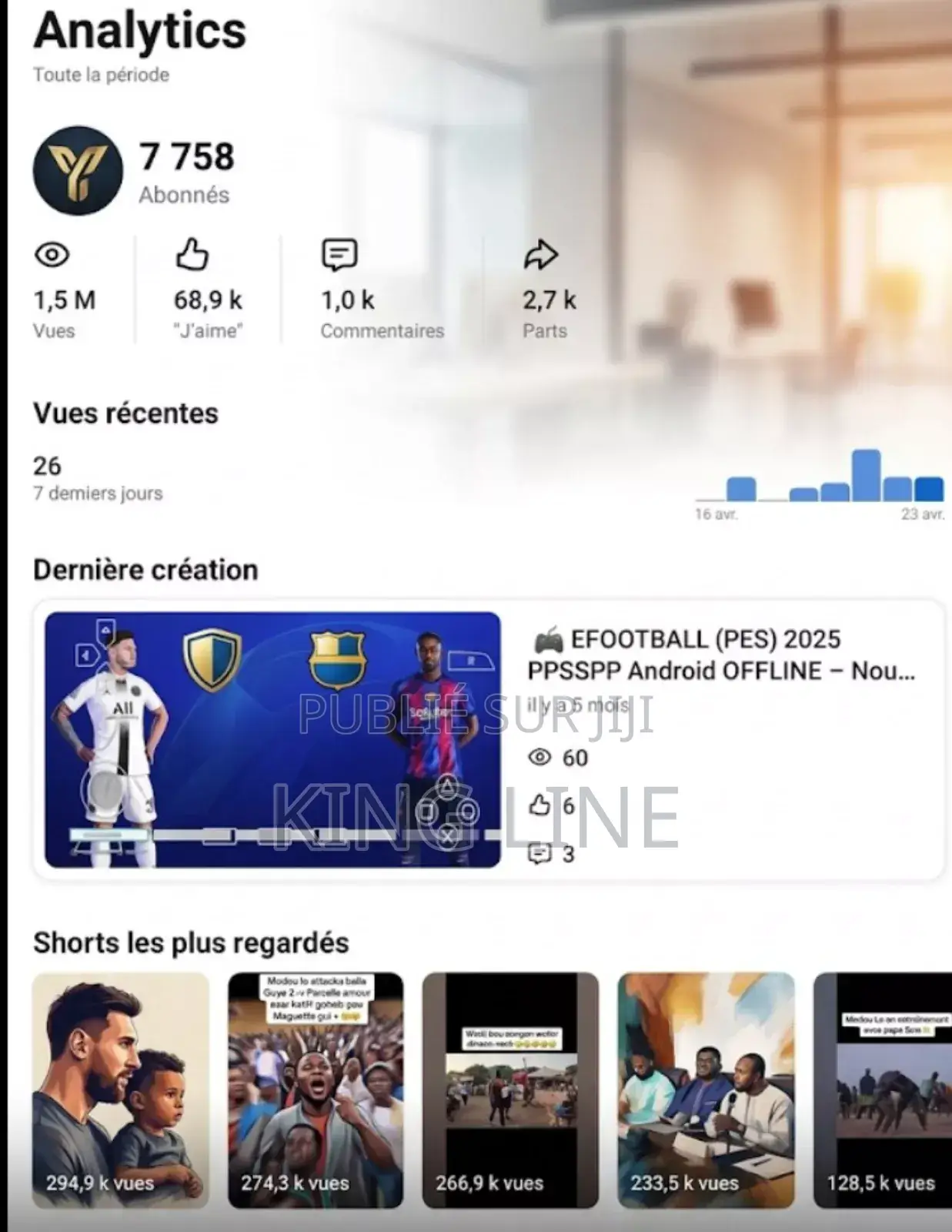 Compte Youtube