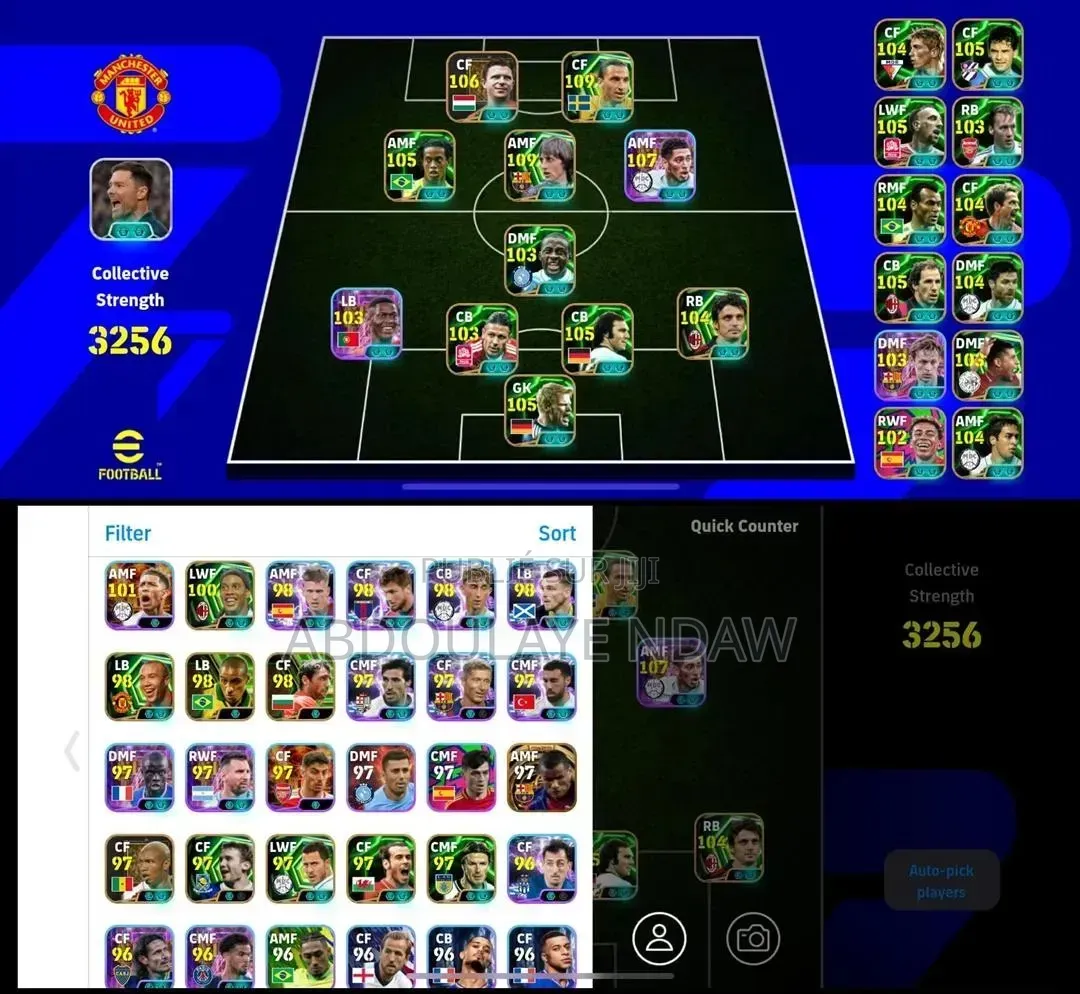 Compte Efootball Rare – Anciennes Cartes Collector