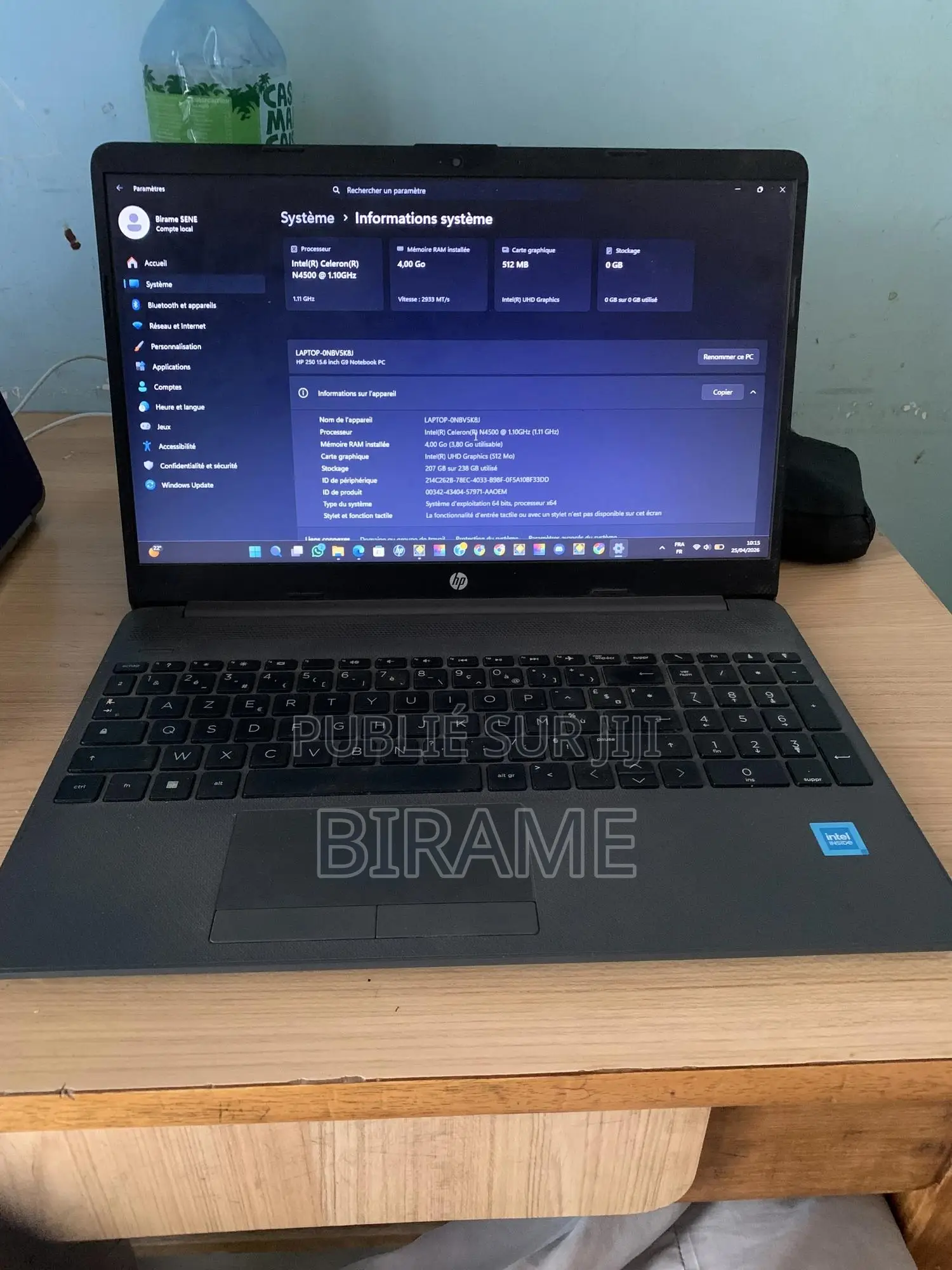 Ordinateur portable HP Stream Notebook 4GB Intel Celeron SSD 250GB