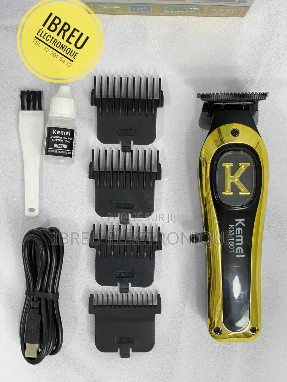 Tondeuse Kemei Km1801 Original Rechargeable – Pour Hommes Femme
