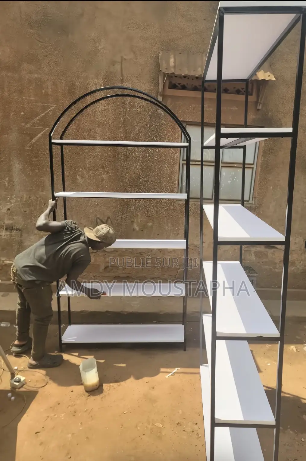 Étagère en Fer Bois