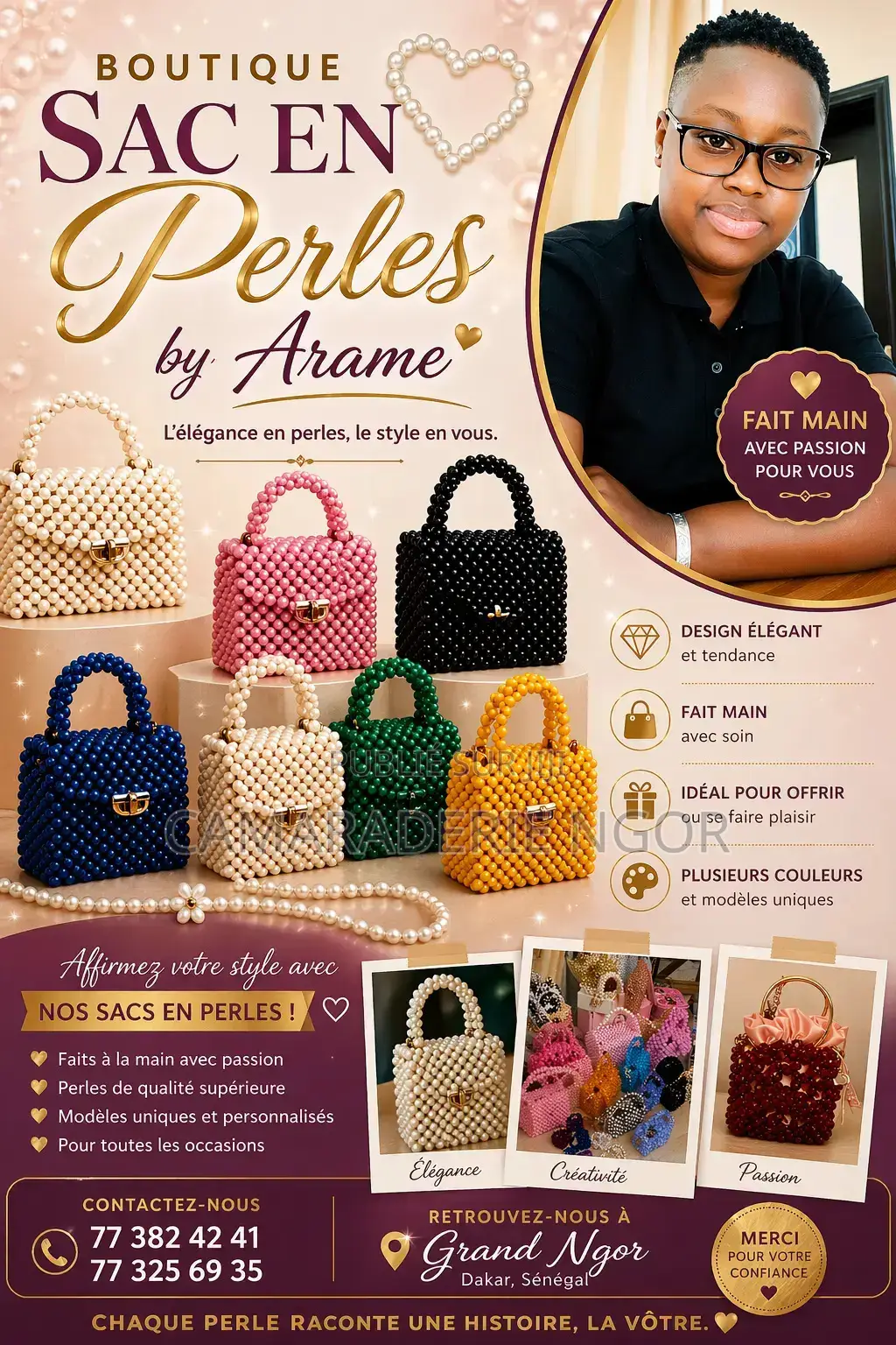 Sacs en Perles Fait Main