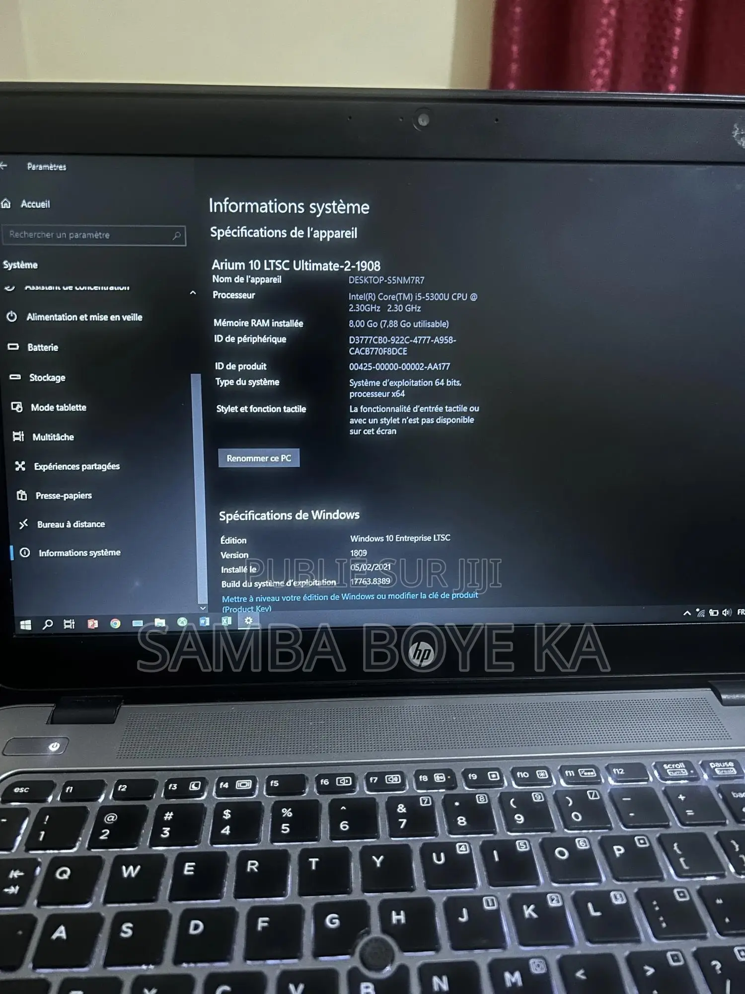 Ordinateur portable HP EliteBook 840 G2 8GB Intel Core i5 HDD 500GB