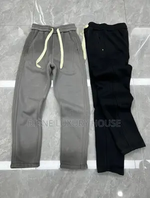 Original Pantalon Bas Large Homme 100% Cotonton Bio
