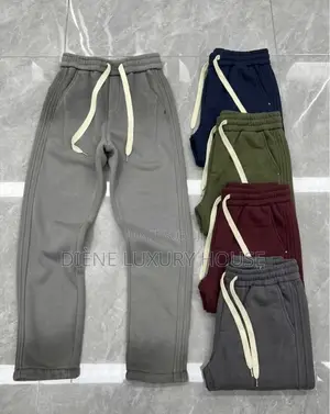 Original Pantalon Bas Large Homme 100% Cotonton Bio