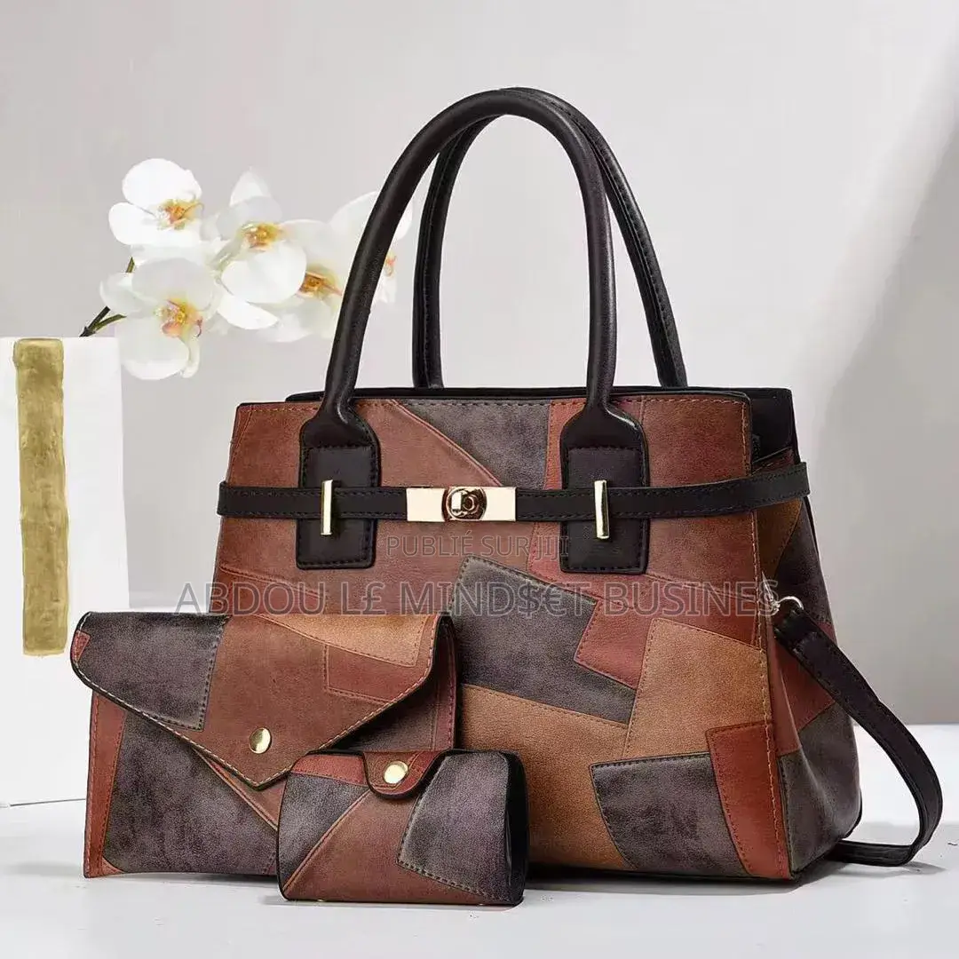 Sac À Main Carreaux 3 Pièces Disponible