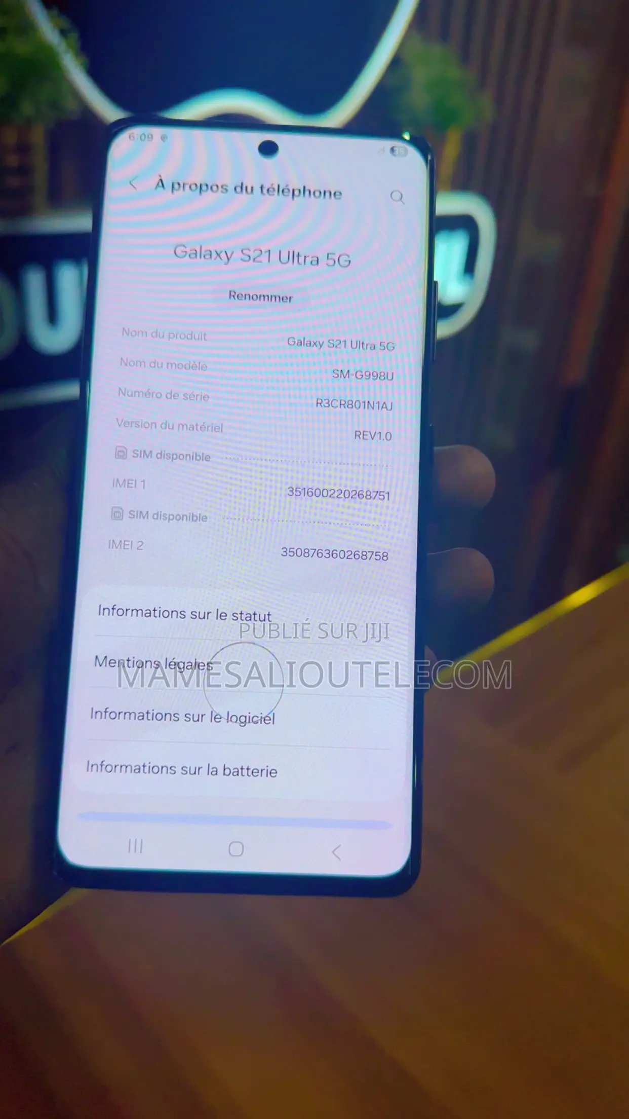Nouveau Samsung Galaxy S21 Ultra 5G 128 GB Autre