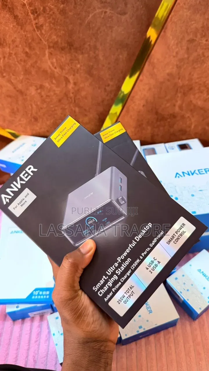 Chargeur Anker Prime 250w Gan 6 Port Station De Charge LCD Intelligent