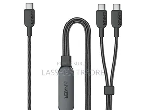 Câble Anker, Tressé 2-en-1 Usb-C Vers Usb-C 140w Fast Neuf