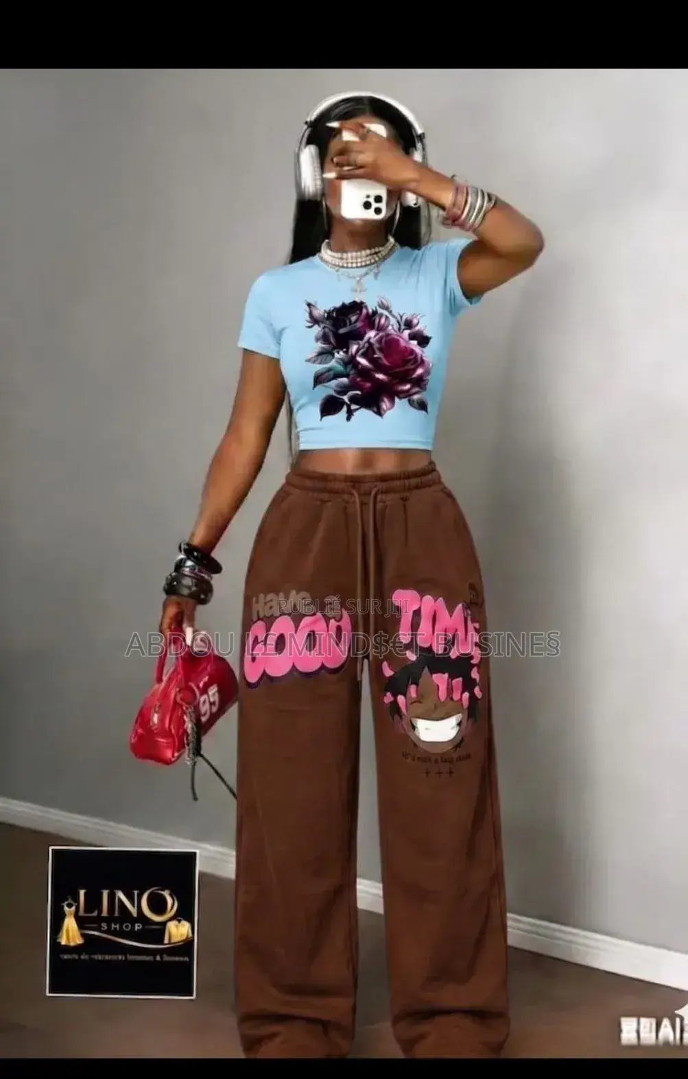 Ensemble Bas Large Body Avec Dessin Disponible