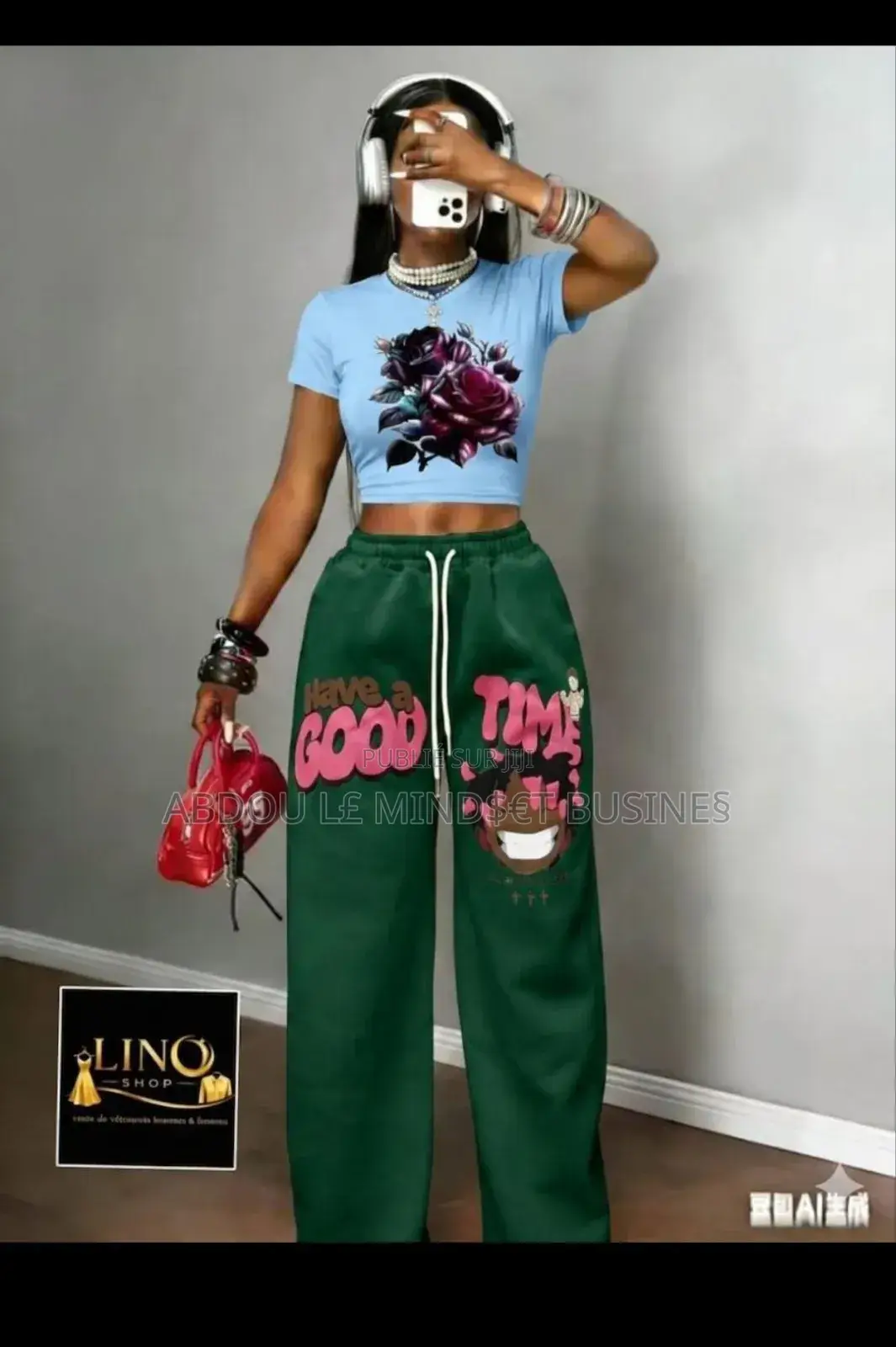 Ensemble Bas Large Body Avec Dessin Disponible