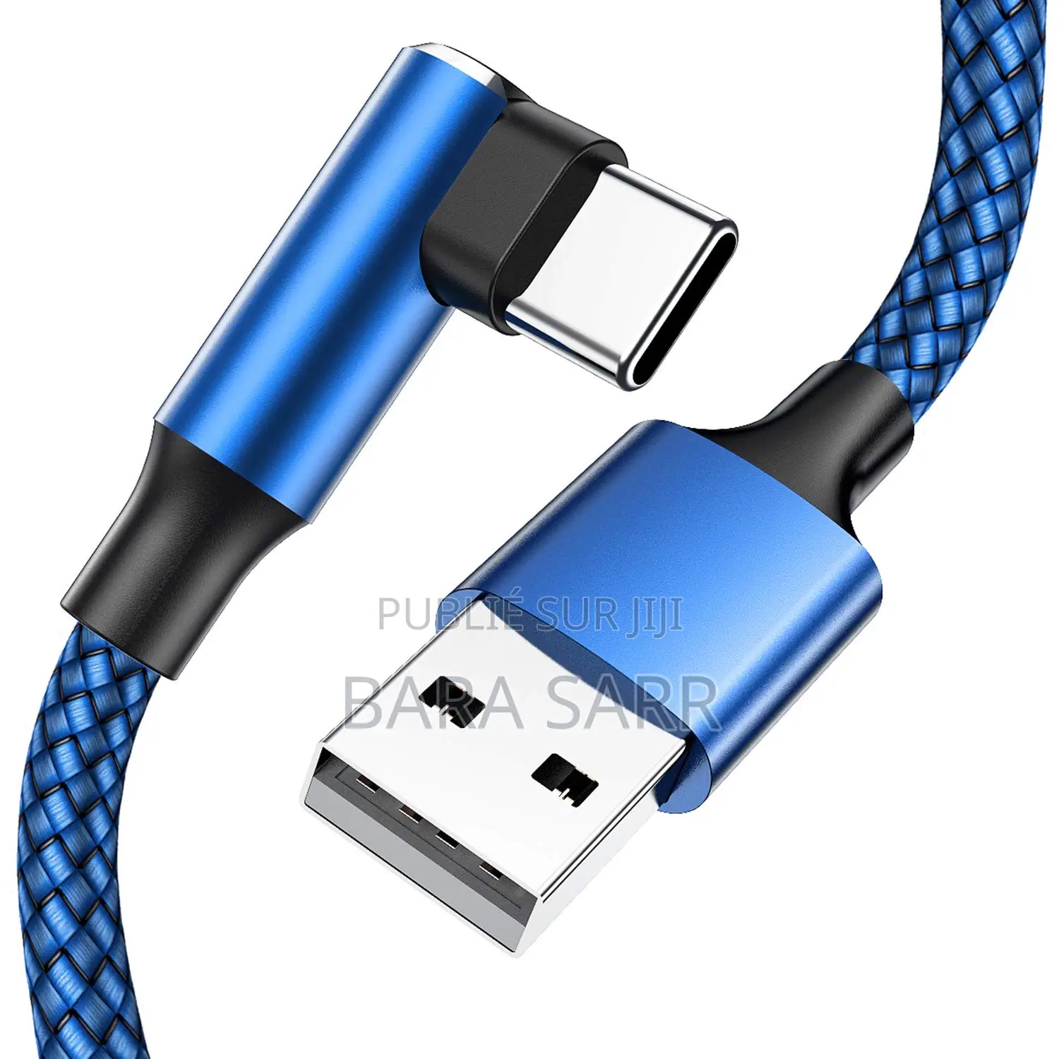 Câble Chargeur Type C 90 Degrés iPhone, Samsung, Huawai, Google Pixel