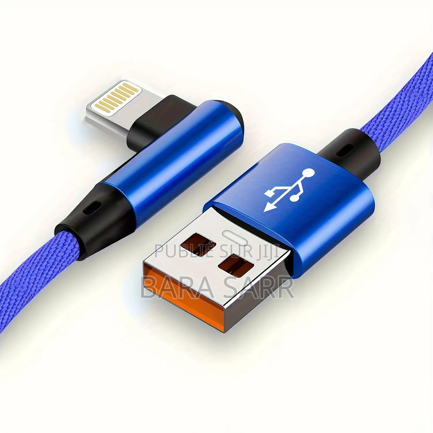 Câble Chargeur Type C 90 Degrés iPhone, Samsung, Huawai, Google Pixel