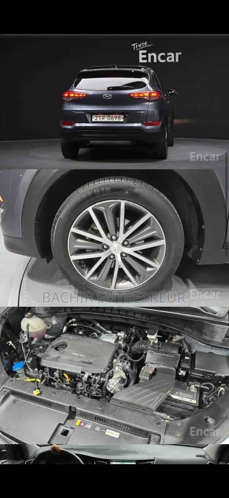 Hyundai Tucson Limited AWD 2016 Gris