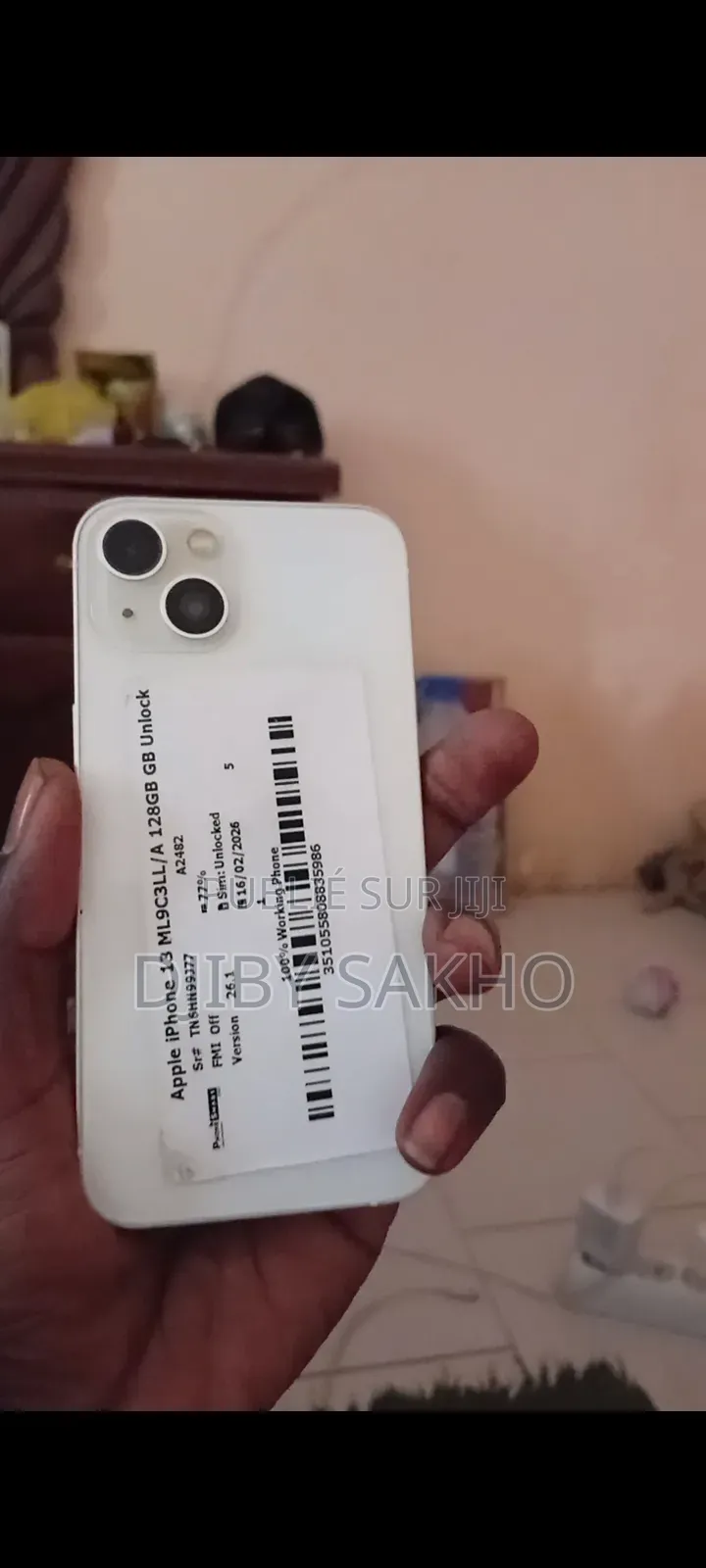 Nouveau Apple iPhone 13 128 GB Blanc