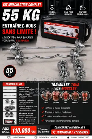 Kit Haltère 55kg