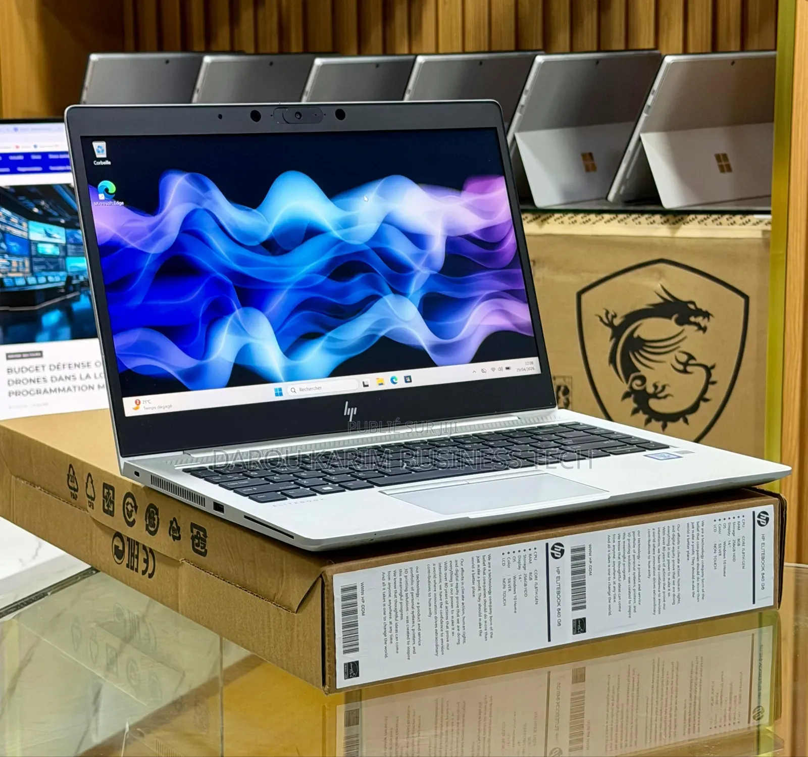 Nouveau HP EliteBook 840 G6 8GB Intel Core i5 SSD 256GB