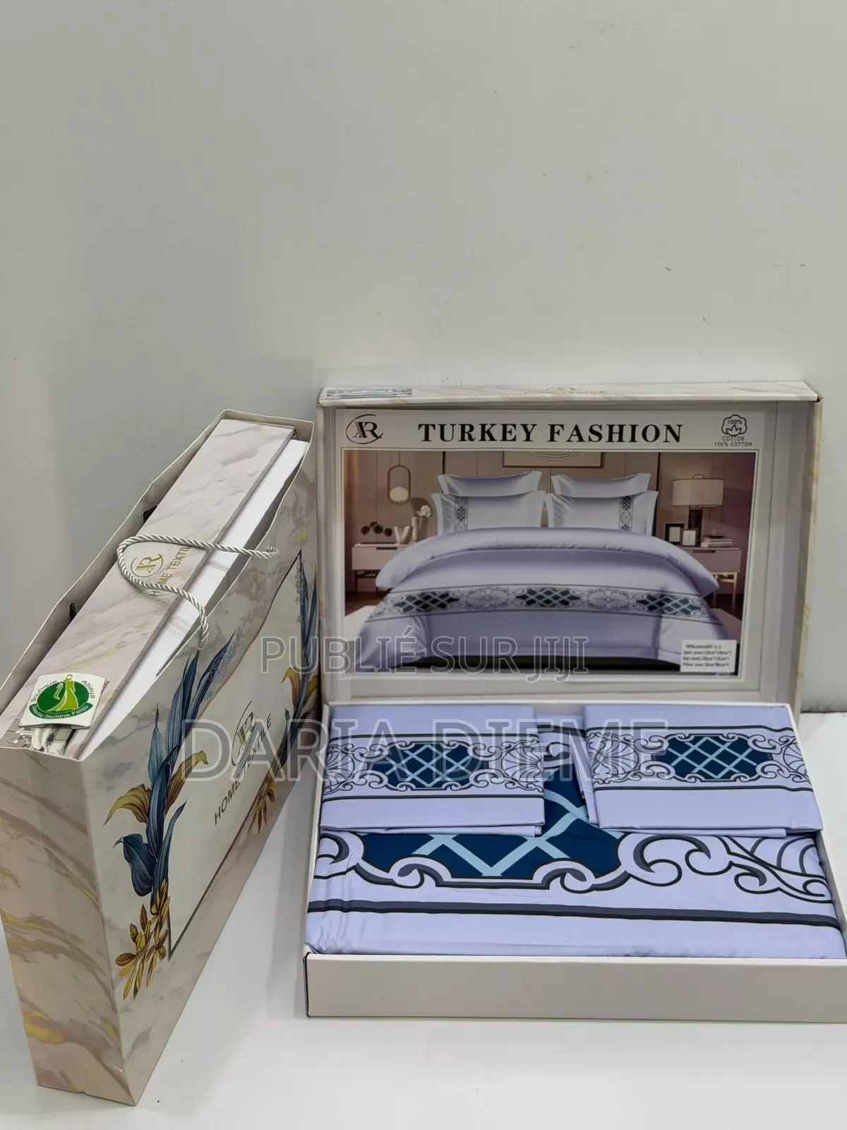 Draps Avec Boîte Et Sac Coton