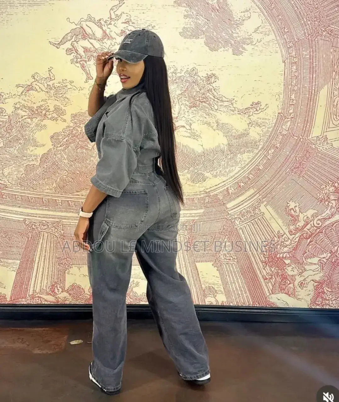 Ensemble Body Jean Et Bas Large Disponible