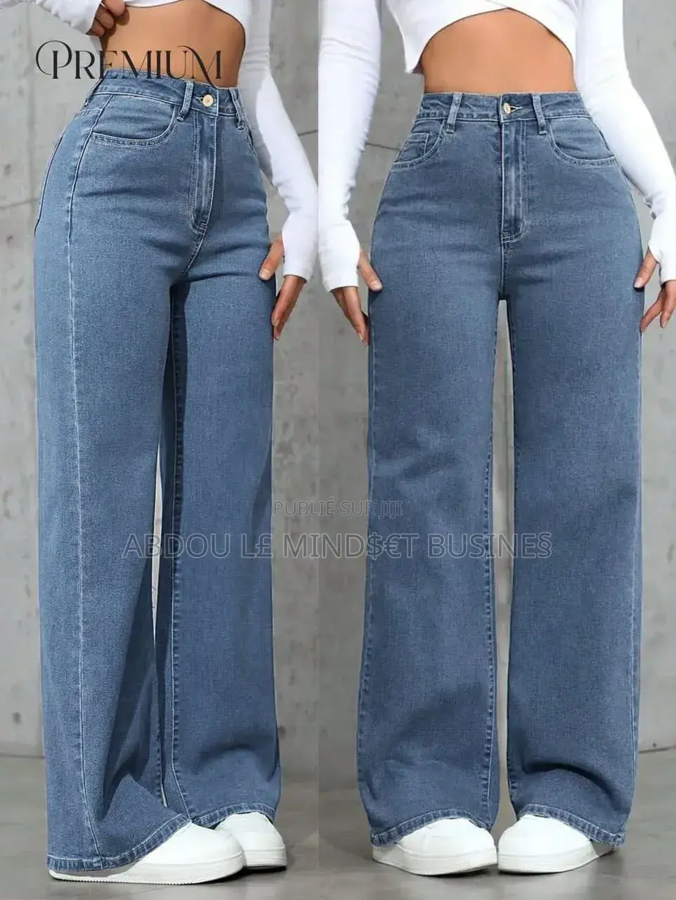 Jeans Bas Large Disponible