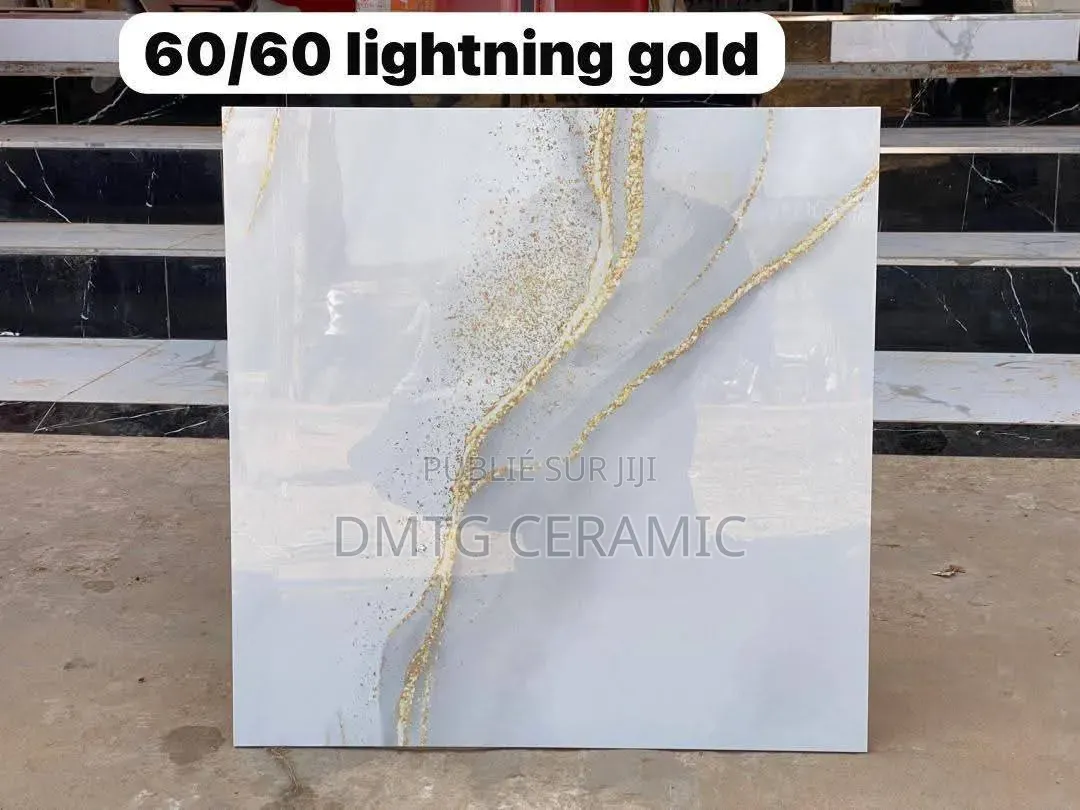 Carreaux Grès Poli 60x60 – Ice Beige Gold