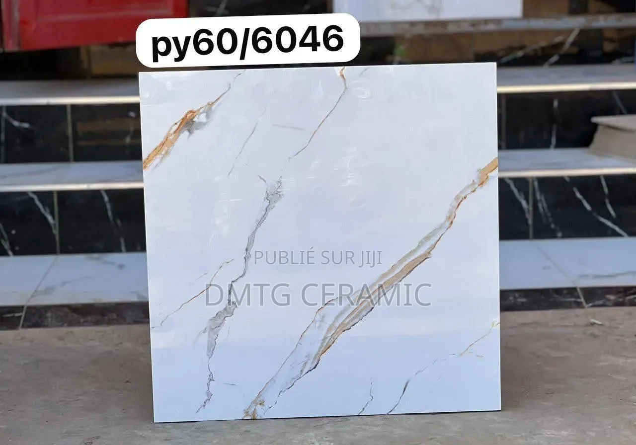 Carreaux Grès Poli 60x60 – Ice Beige Gold