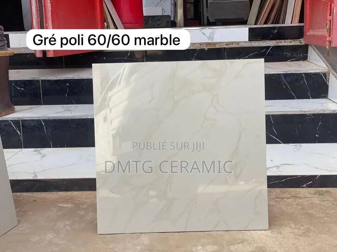 Carreaux Grès Poli 60x60 – Ice Beige Gold