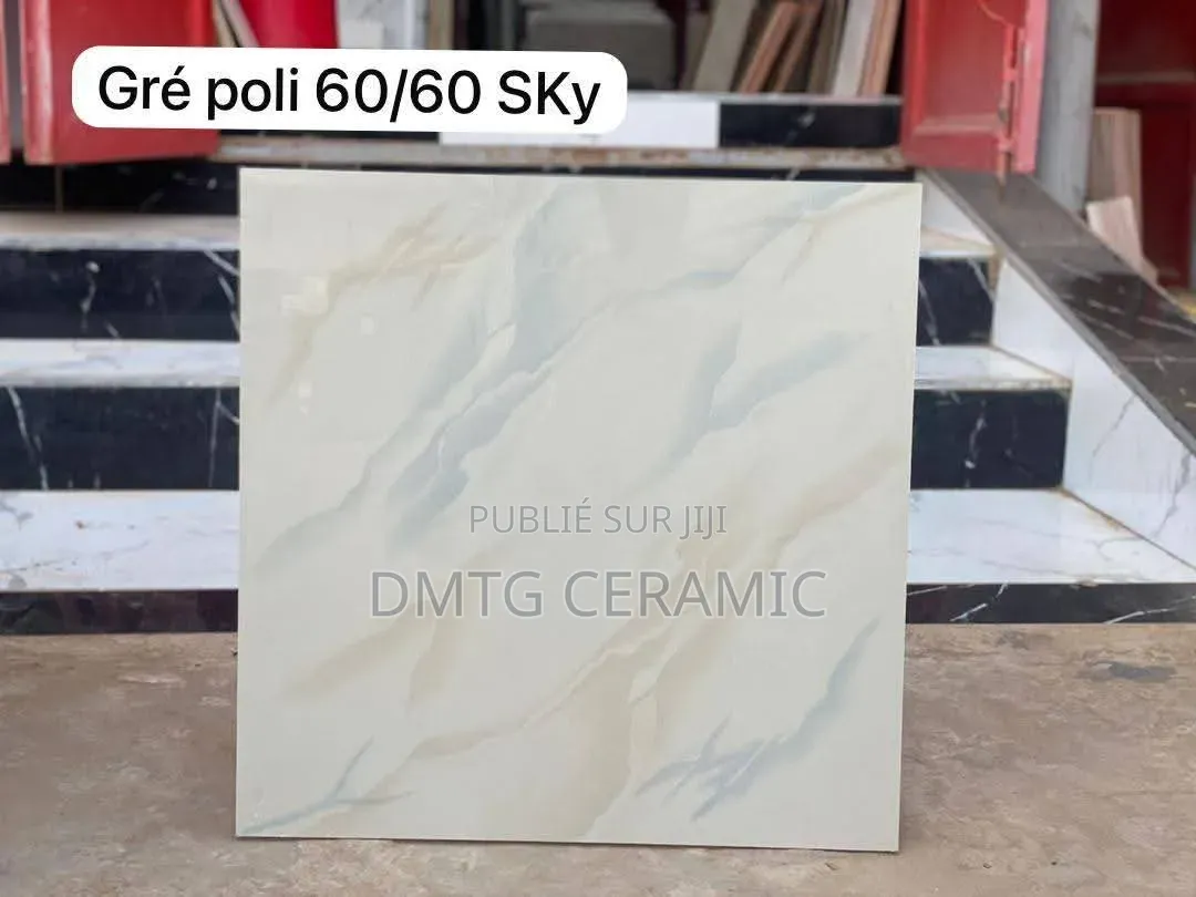 Carreaux Grès Poli 60x60 – Ice Beige Gold
