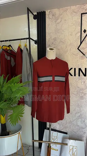 Chemise Africaine Rouge