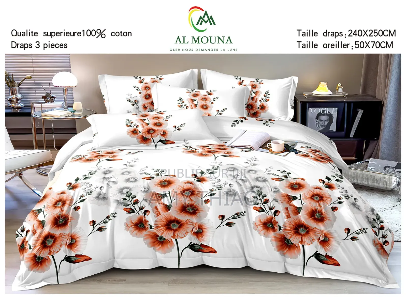 Draps 3 Pièces