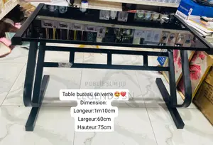 Table Bureau en Verre