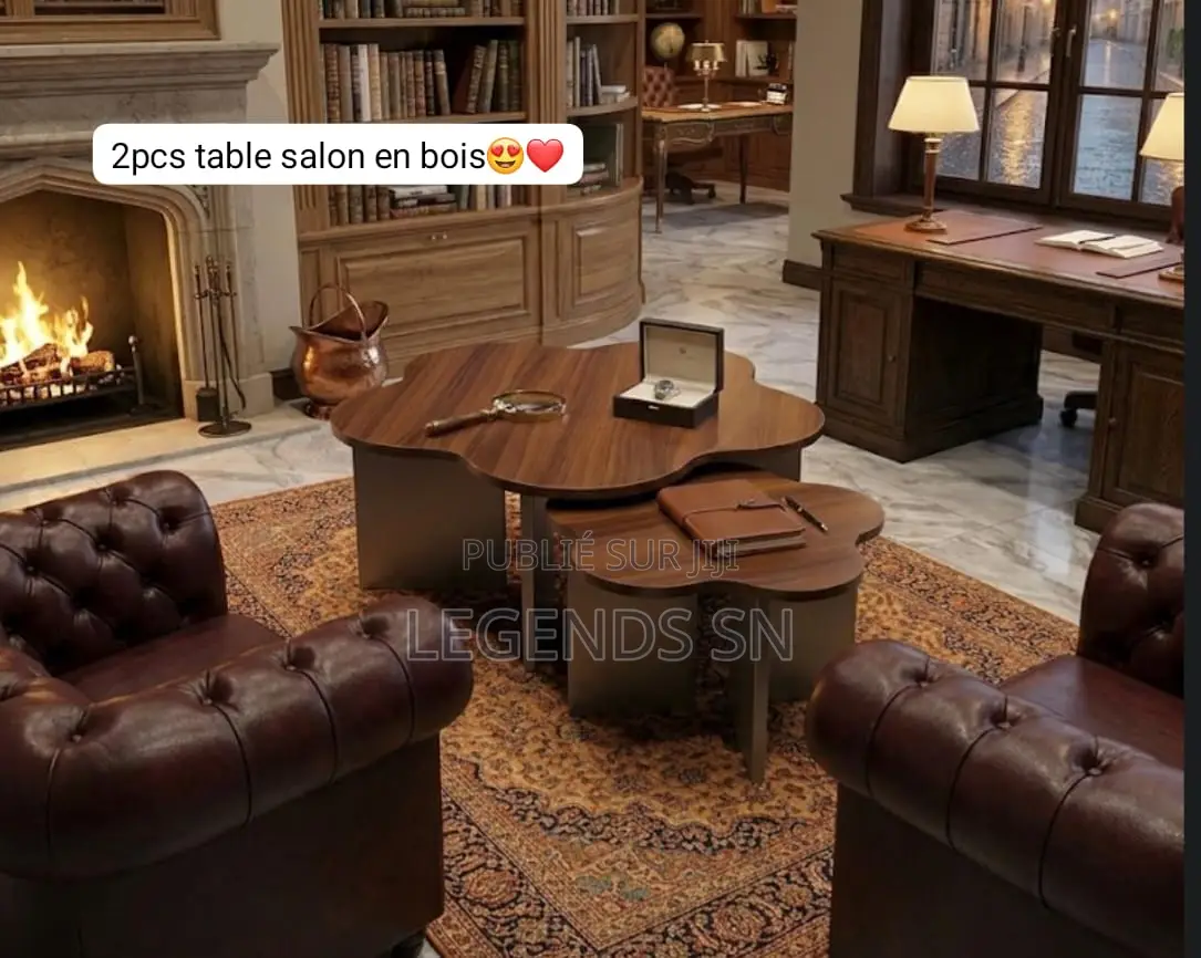 Table Salon en Bois 2pcs