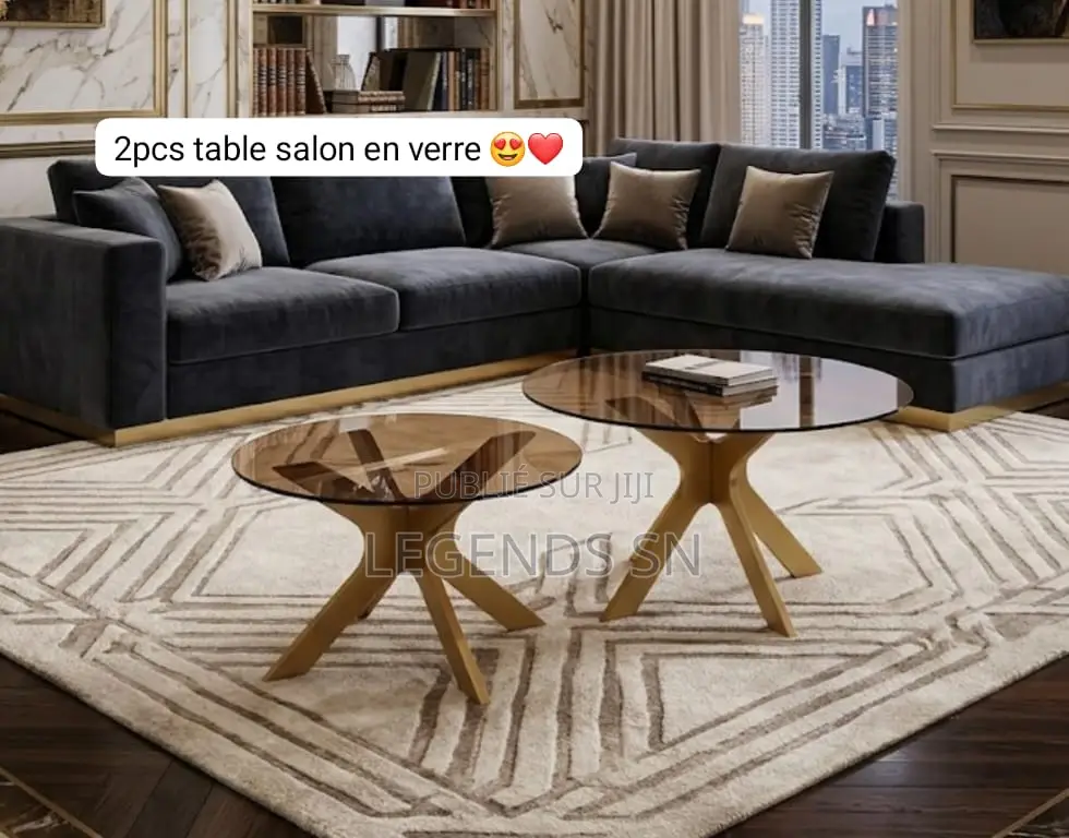 Table Salon en Bois 2pcs