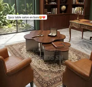 Table Salon en Bois 2pcs