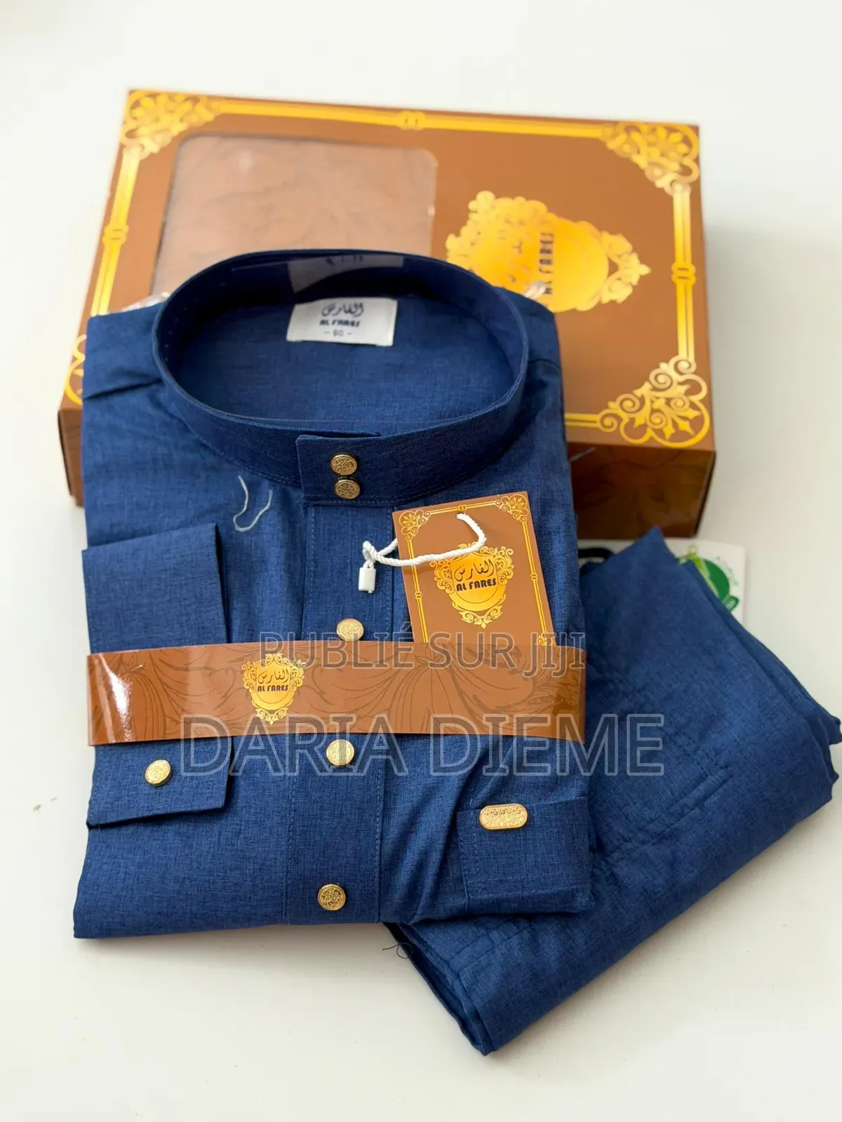 Chemise El Hadj Coton Original Al Fares Avec Pantalon