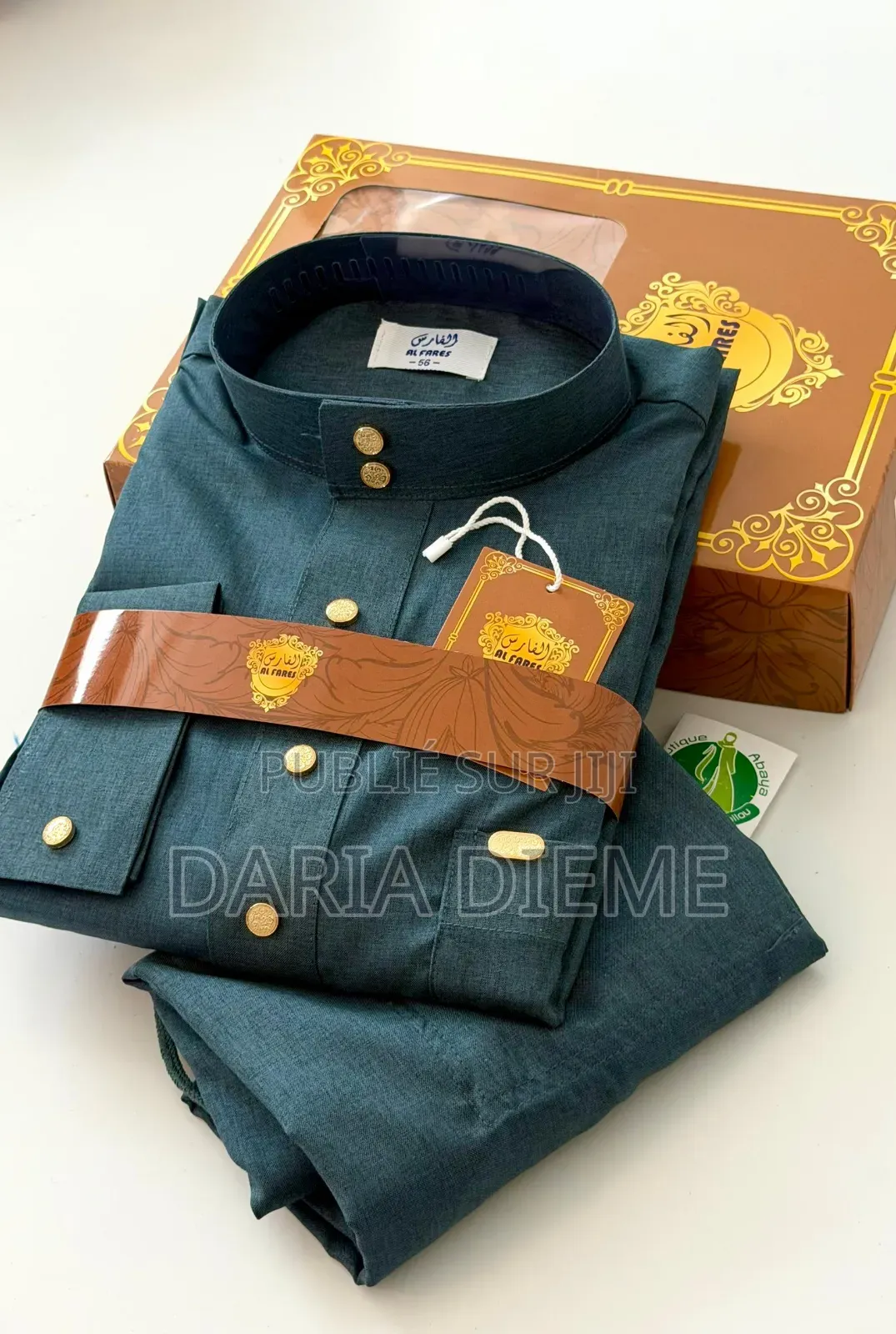 Chemise El Hadj Coton Original Al Fares Avec Pantalon