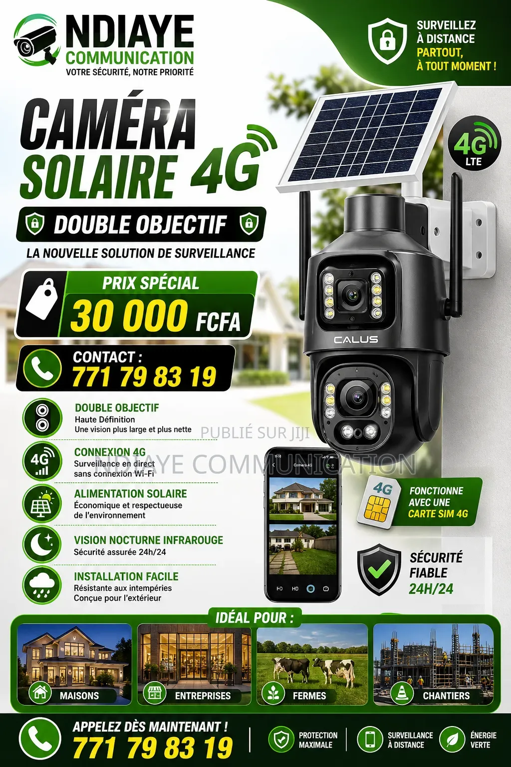 Caméra Solaire 4g