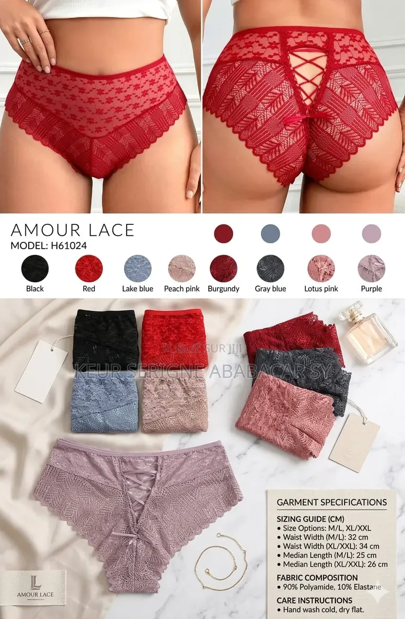 Boxer Invisible 
Terminaison Dentelle
Tailles M L Xl 2xl