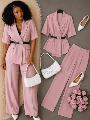 Ensemble Veste 2 Pièces Avec Ceinture Disponible